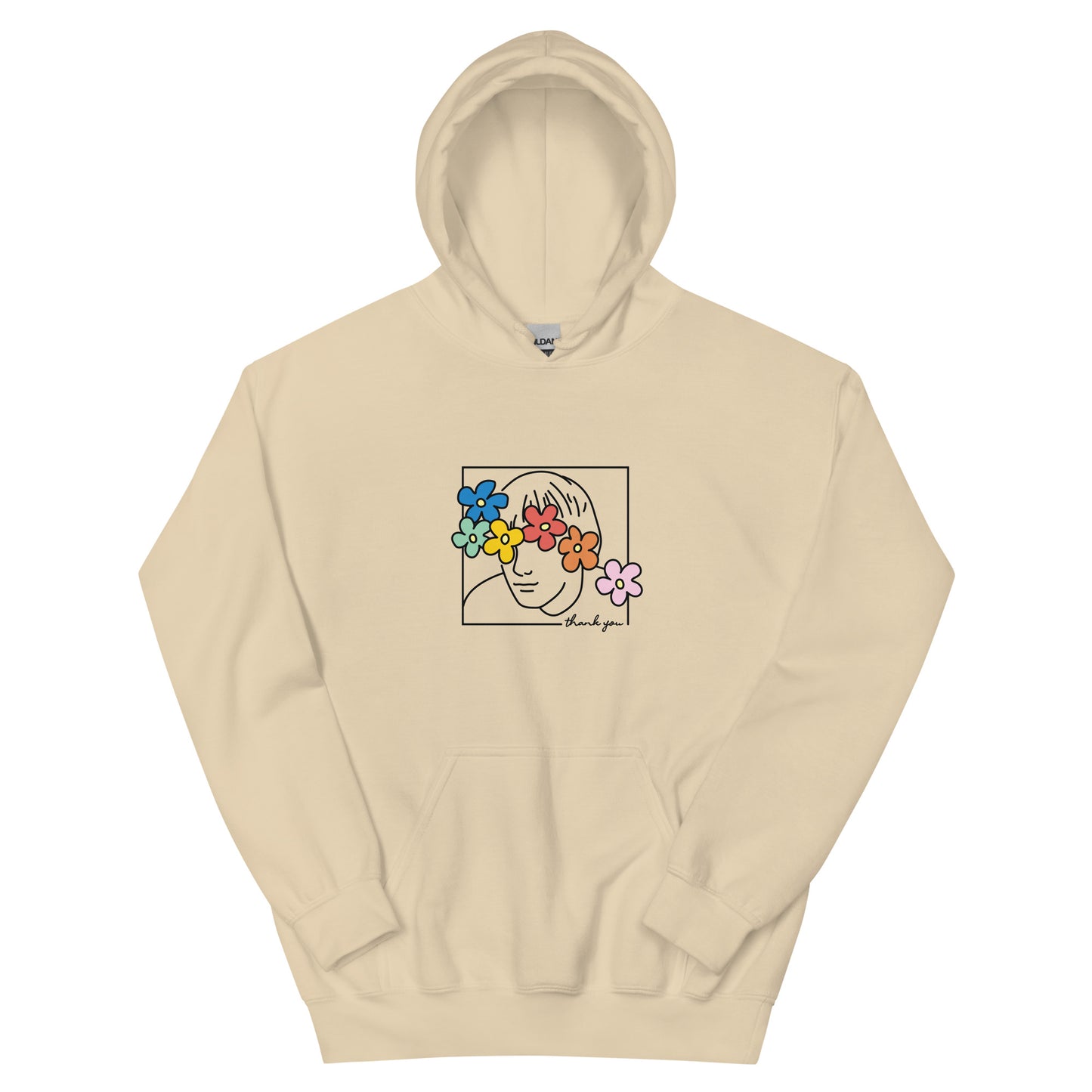 Floral Face Hoody | Spring Colours