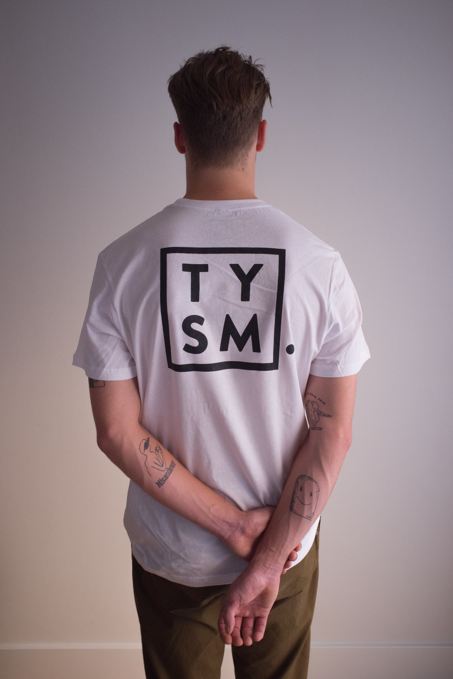 TYSM Box Tee | White