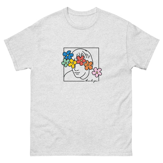Floral Face Tee | Spring Colours